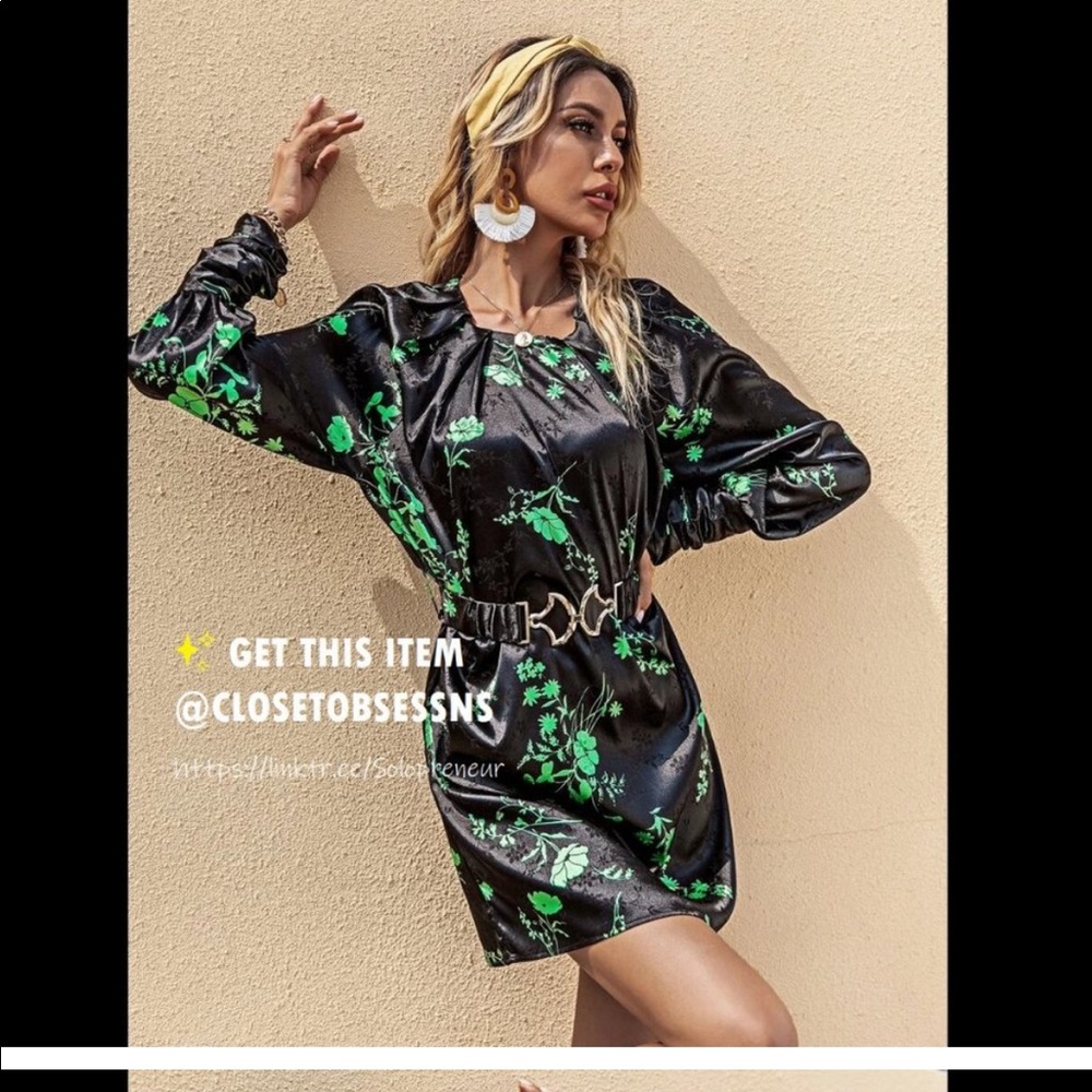 ZARA PRINTED DRESS NWT - Picture 5 of 14